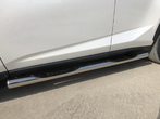 Пороги труба с проступью UKO для Lexus NX (2017-2021)