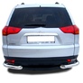 Защита заднего бампера угловая UKO для Mitsubishi Pajero Sport (2008-2016)