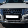 Защита переднего бампера UKO для Mitsubishi Pajero IV (2006-2018)