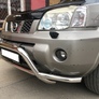 Защита переднего бампера со скобой UKO для Nissan X-Trail (2004-2007)