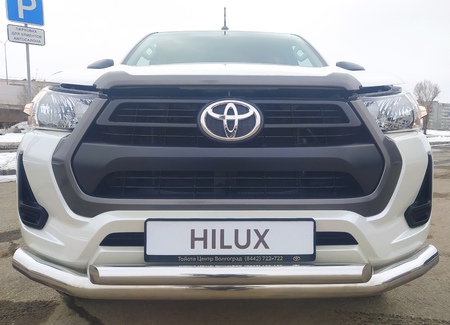 Защита переднего бампера двойная UKO для Toyota Hilux (2020-2025) THLX.21.03
