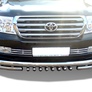 Защита переднего бампера тройная с защитой акула UKO для Toyota Land Cruiser 200 (2007-2012)