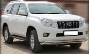 Защита переднего бампера двойная UKO для Toyota Land Cruiser Prado (2009-2013)