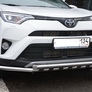 Защита переднего бампера с декором UKO для Toyota RAV4 (2015-2019)