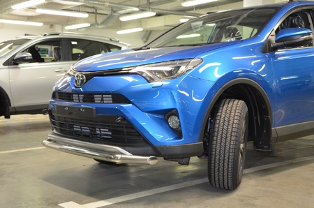 Защита переднего бампера UKO для Toyota RAV4 (2015-2019) TRAV.15.02