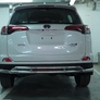 Защита заднего бампера двойная UKO для Toyota RAV4 (2015-2019)