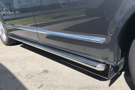 Защита штатного порога труба UKO для Volkswagen Multivan (2003-2009) VWTM.03.32