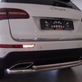 Защита заднего бампера двойная UKO для Zotye Coupa (2018-2021)