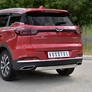 Защита заднего бампера d75х42 дуга RUSSTAL для Chery Tiggo 7 Pro (2020-2023)