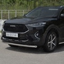 Защита переднего бампера d63 секции RUSSTAL для Haval F7 (2019-2021)