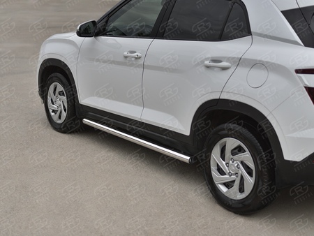 Пороги труба d63 вариант2 RUSSTAL для Hyundai Creta (2021-2025) HCRT-0038232