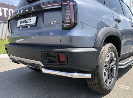 Защита заднего бампера уголки UKO для Haval Dargo (2022-2025) HVD.22.18