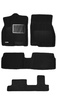 3D Коврики в салон черные Euromat3D LUX для Chery Tiggo 8 Pro Max (2022-2024)