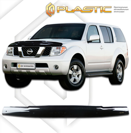 Дефлектор капота CA Plastic Classic для Nissan Terrano (2005-2007) 2010010100964