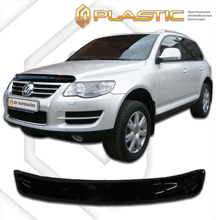 Дефлектор капота CA Plastic Classic для Volkswagen Touareg (2007-2009) 2010010101282