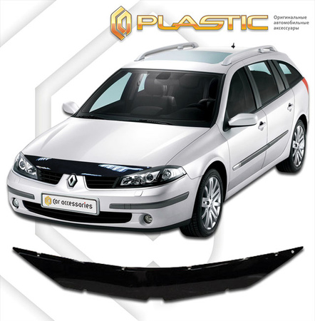 Дефлектор капота CA Plastic Classic для Renault Laguna (2000-2007) 2010010101602