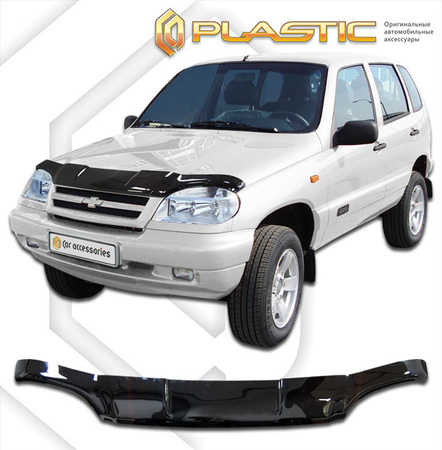 Дефлектор капота CA Plastic Classic для Chevrolet Niva (2001-2009) 2010010101879
