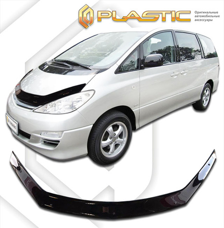 Дефлектор капота CA Plastic Classic для Toyota Estima (2000-2005) 2010010102425