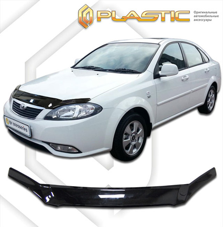 Дефлектор капота CA Plastic Classic для Daewoo Gentra седан (2013-2015) 2010010108991