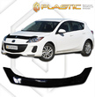 Дефлектор капота CA Plastic Classic для Mazda 3 хэтчбэк (2009-2013)