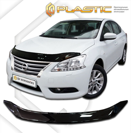 Дефлектор капота CA Plastic Classic для Nissan Sentra (2012-2021) 2010010110925