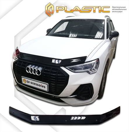 Дефлектор капота CA Plastic Classic для Audi Q3 (2019-2024) 2010010115708