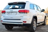 Защита заднего бампера 75х42 дуга (компл. Overland) RUSSTAL Jeep Grand Cherokee (2013-2022)