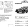Амортизаторы капота Arbori для Subaru XV (2016-2021)