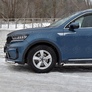 Защита переднего бампера d63 секции - d42 дуга RUSSTAL для Kia Sorento (2020-2024)