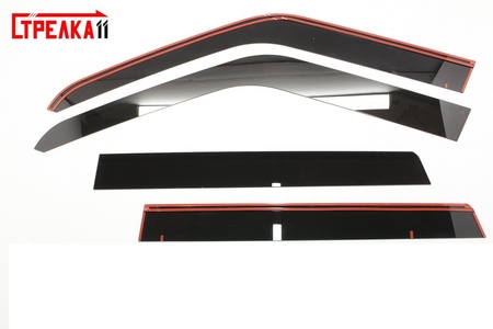 Дефлекторы боковых окон аэродинамические Стрелка11 для Land Rover Range Rover Sport (2005-2013) 2D065-4.S11