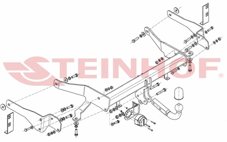 Фаркоп Steinhof для Chevrolet Captiva (2013-2019) C-278