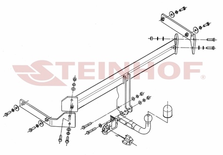 Фаркоп Steinhof для Mazda CX-7 (2006-2013) M-030