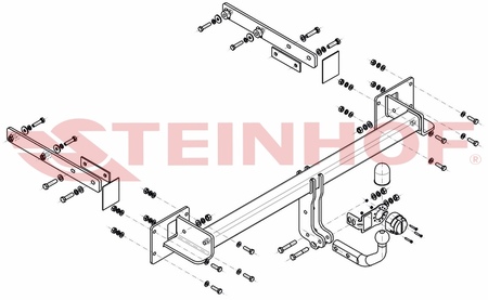 Фаркоп Steinhof для Mercedes-benz R-Class (2005-2013) M-146