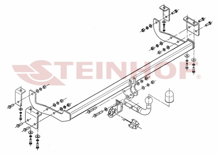 Фаркоп Steinhof для Renault Kangoo (2008-2016) R-073