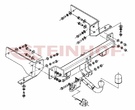 Фаркоп Steinhof для Chevrolet Captiva (2006-2013)