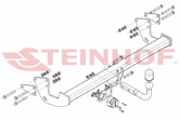 Фаркоп Steinhof для Mercedes-benz Vito (2014-2023)