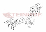 Фаркоп Steinhof для Mitsubishi Pajero 5 дверей (2006-2020)