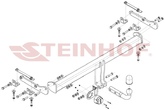 Фаркоп Steinhof для Nissan Qashqai (2019-2024)