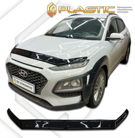 Дефлектор капота CA Plastic Classic для Hyundai Kona (2017-2020) 2010010116422