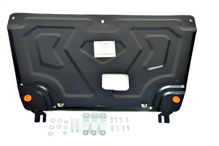 Защита картера двигателя и КПП (сталь) Alfeco для Hyundai Creta (2021-2025) ALF1057st
