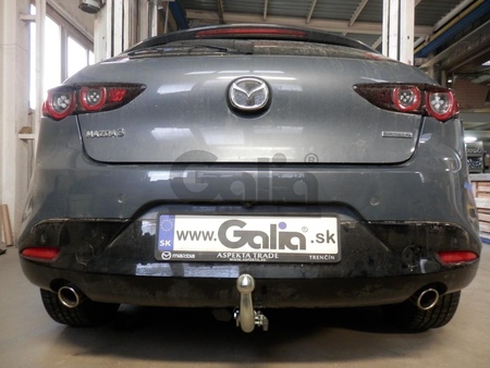 Фаркоп оцинкованный с быстросъемным шаром Galia для Mazda 3 хетчбек (2019-2024) M142C