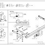 Фаркоп оцинкованный Galia для Nissan Note (2015-2020)