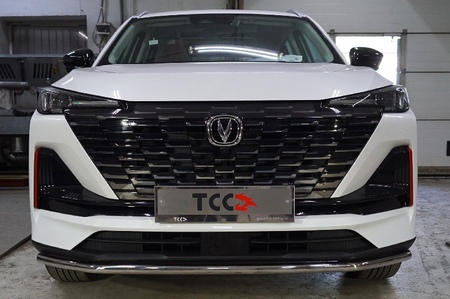Защита переднего бампера 42,4 мм ТСС для Changan CS55 Plus (2022-2025) CHANCS55PL23-04