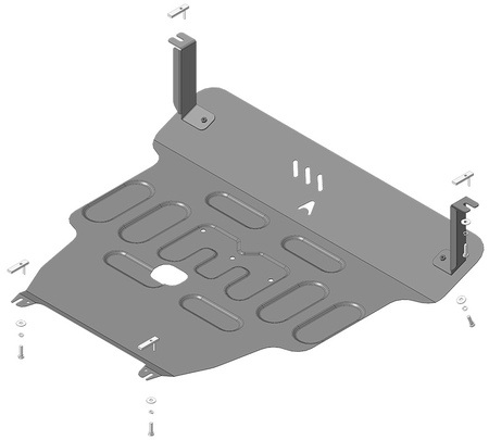 Защита картера и КПП (сталь) Автостандарт для Changan CS35 Plus (2019-2025) 57201