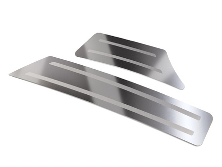 Накладки на задний бампер шлифованные с полосой ТСС для Evolute i-JOY (2022-2025) EVOLJOY22-04