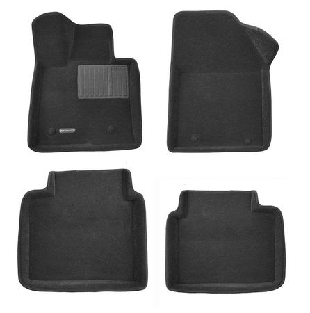 3D Коврики в салон черные Euromat3D Business для Zeekr X 4-местный (2023-2025) EMC3D-005721