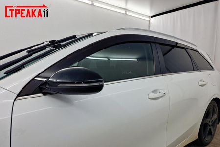 Дефлекторы боковых окон аэродинамические Стрелка11 для Kia Ceed универсал (2018-2026) 2D185-4.S11