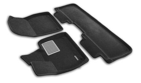 3D Коврики в салон черные Euromat3D LUX для Lixiang L7 (2023-2024) EM3D-005741