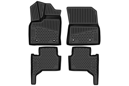 Коврики в салон полимерные 3D Element для Lexus LX капитанские сидения (2022-2025) ELEMENT3DA67310210KVIP