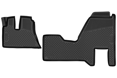 Коврики в салон полимерные 3D Element для Shacman X6000 (2022-2024) ELEMENT3DAN0593210.F